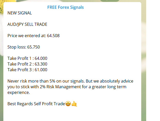 Free forex signals telegram